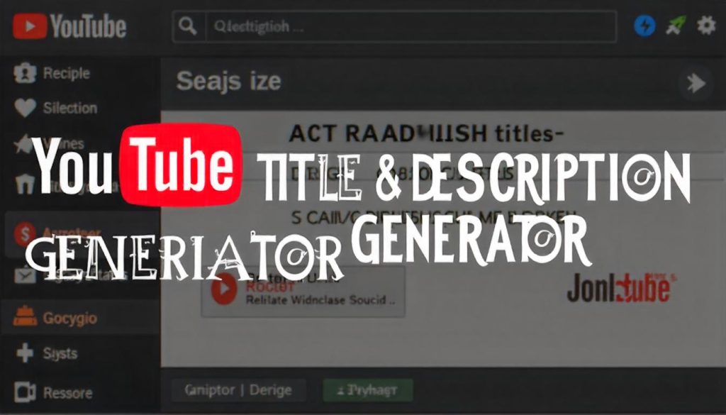 YouTube Title & Description Generator